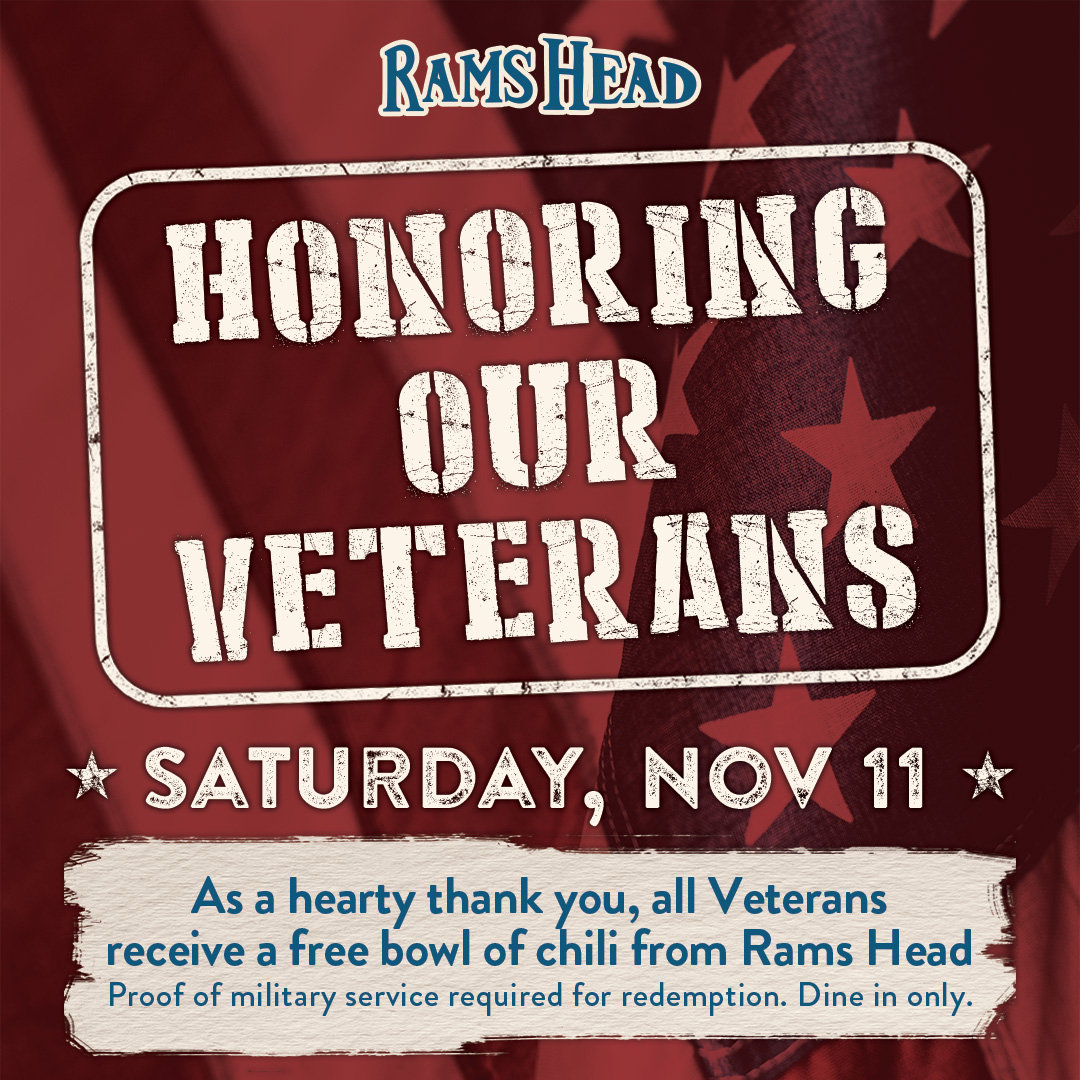 Veterans Day Special at Rams Head
