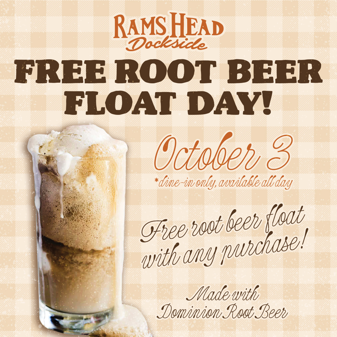 Free Root Beer Float Day at Rams Head